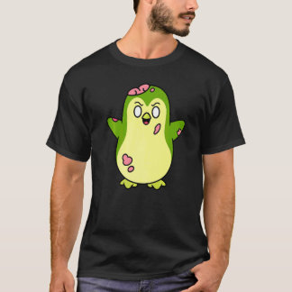 Camiseta Gráfico de Pengim Zumbi do Halloween Animal Fofo M