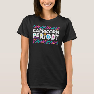 Camiseta Gráfico de Periodicidade do Sinal Zodiac Capricórn