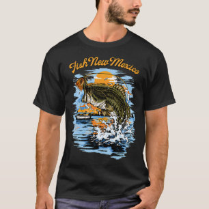 Camiseta gráfico de pesca de robalo de boca grande