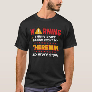 Camiseta Gráfico de Piada do Player Musical Teremin