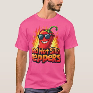 Camiseta Gráfico De Pimentões De Bobo Quente, Espicosos E E