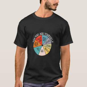 Camiseta Gráfico de Pizza de Letras de Música do anos 80 Vo