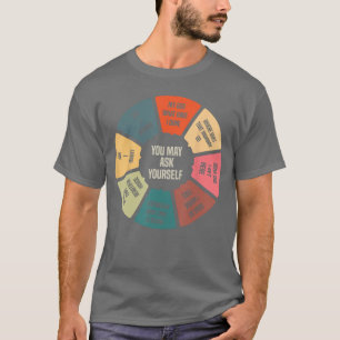 Camiseta Gráfico de pizza de letras retrô de música dos ano