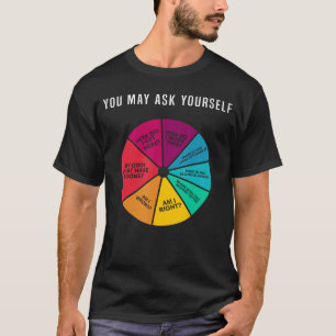Camiseta Gráfico de pizza de letras retrô de música dos ano