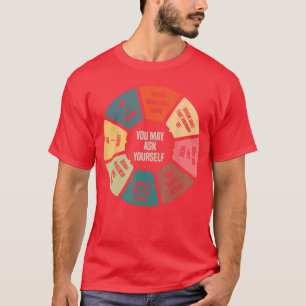 Camiseta Gráfico de pizza de letras retrô de música dos ano
