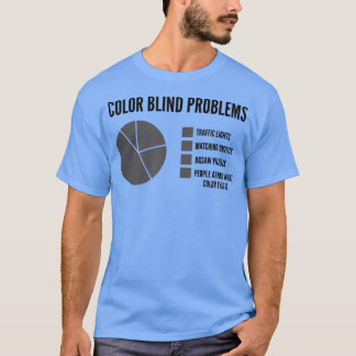 Camiseta Gráfico de Pizza de Problemas de Cores do Mens