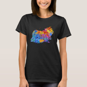 Camiseta Gráfico de Porquinho-da-Índia  Desenhos Coloridos 