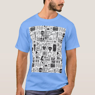 Camiseta Gráfico de Portas de Música