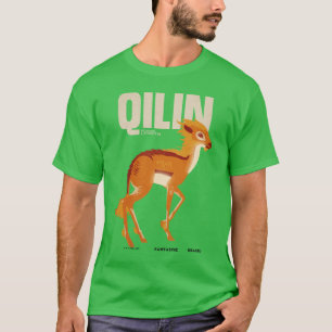 Camiseta Gráfico de Qilin Vintage