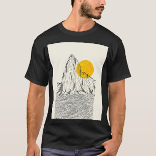 Camiseta Gráfico de recortes Sun