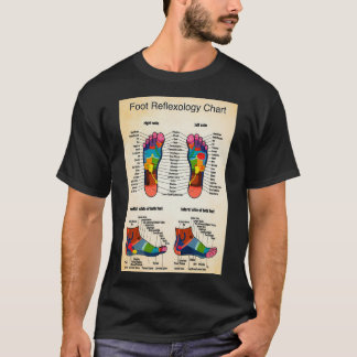 Camiseta Gráfico de reflexologia dos pés 2