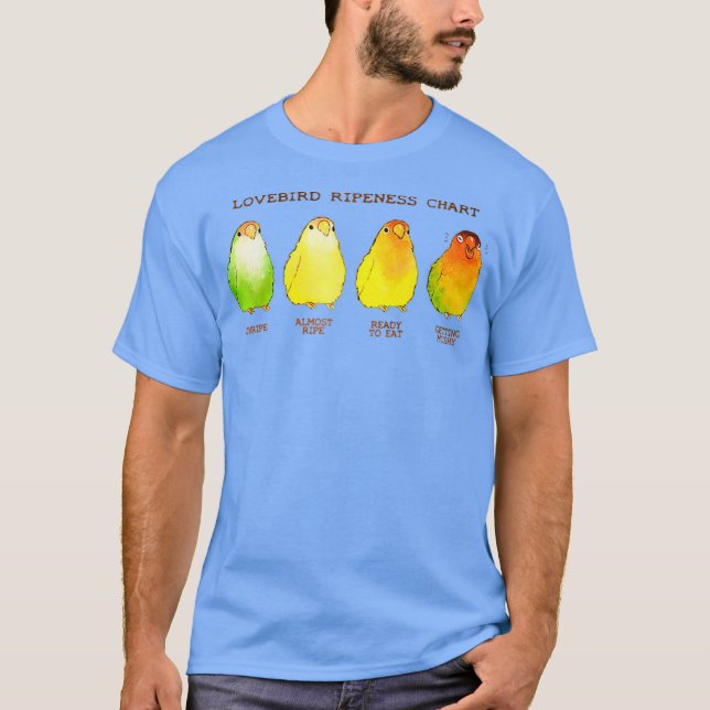 Camiseta Gráfico de Ripeneza do Lovebird (Frente)