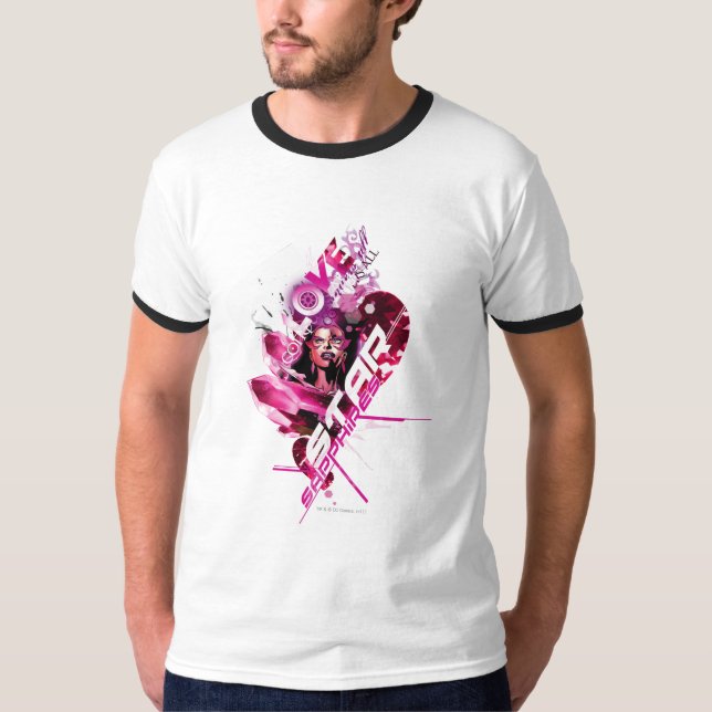 Camiseta Gráfico de Sapphire Estrela 8 (Frente)