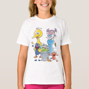 Camiseta Gráfico de Sesame Pals Doodley