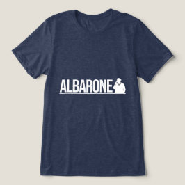 Camiseta Gráfico de Silhueta de Gângster Albarone - Branco