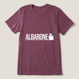 Camiseta Gráfico de Silhueta de Gângster Albarone - Branco