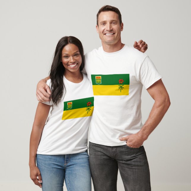 Camiseta Gráfico de Sinalizador Saskatchewan (Unissex)