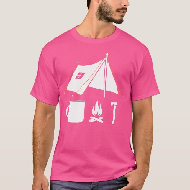 Camiseta Gráfico de Sobrevivência Mínima da Boca (Frente)