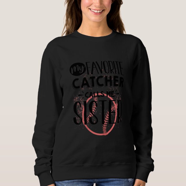 Camiseta Gráfico de Softball Mulheres Irmã Adquirente de So (Frente)