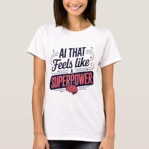 Camiseta Gráfico de superpotência de inteligência artificia