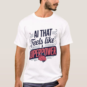 Camiseta Gráfico de superpotência de inteligência artificia