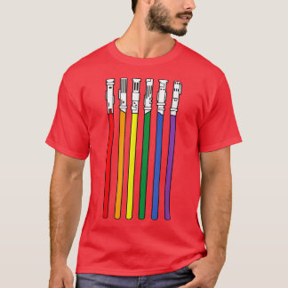 Camiseta Gráfico de Suporte LGBTQ Mês do Sinalizador Orgulh