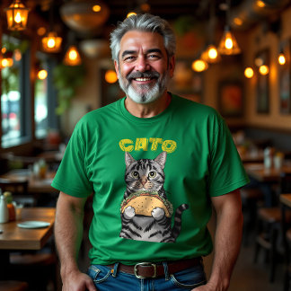 Camiseta Gráfico de Taco de Gato CATO