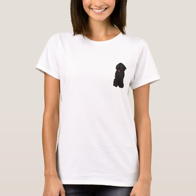 Camiseta Gráfico de Terra Nova preto feminino (Frente)