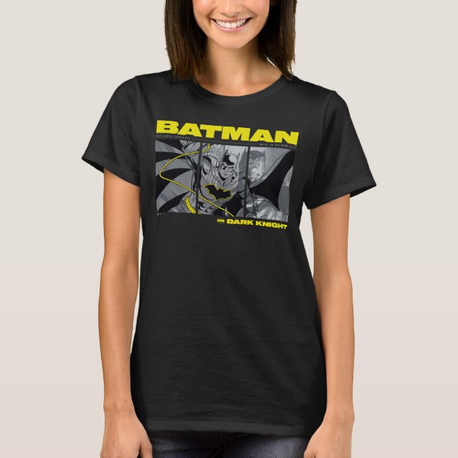 Camiseta Gráfico de tripla quadrícula Batman Comic (Frente)