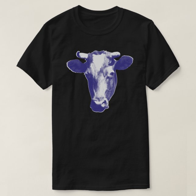 Camiseta Gráfico de Vaca Pop (Frente do Design)