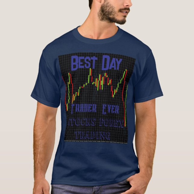 Camiseta Gráfico de Velas Personalizado do Mercado de Ações (Frente)