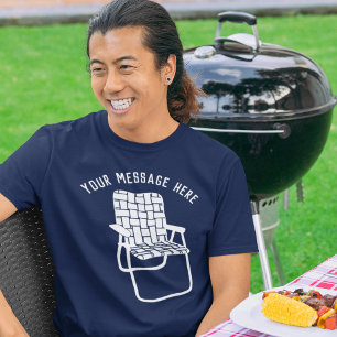 Camiseta Gráfico de Verão de Mensagem Personalizada de Ca