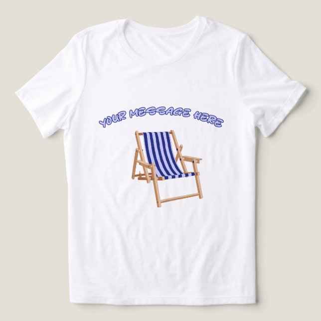 Camiseta Gráfico de Verão de Mensagem Personalizada de Cade (Design frontal)