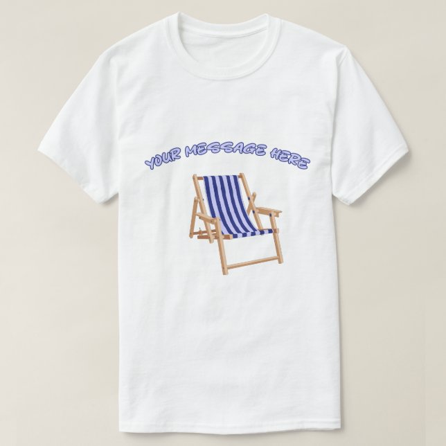 Camiseta Gráfico de Verão de Mensagem Personalizada de Cade (Frente do Design)
