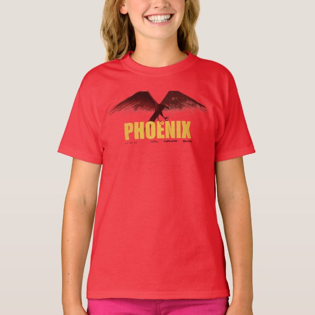 Camiseta Gráfico de Vingação Phoenix (Frente)