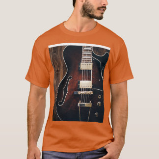 Camiseta Gráfico de Violão Elétrico