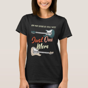 Camiseta Gráfico de Violão Elétrico e Guitarrista