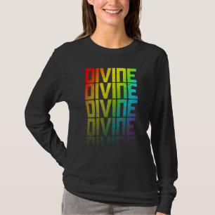 Camiseta Gráfico Desvanecido De Texto Do Orgulho gay Arco-Í