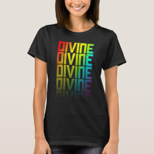 Camiseta Gráfico Desvanecido De Texto Do Orgulho gay Arco-Í