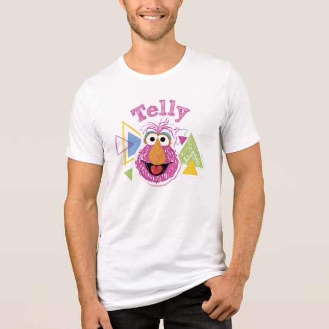 Camiseta Gráfico Divertido do Telly Monster (Frente)