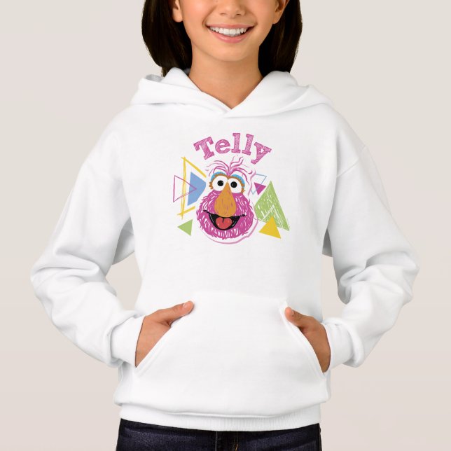 Camiseta Gráfico Divertido do Telly Monster (Frente)