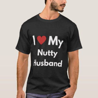 Camiseta Gráfico Divertido - Eu Amo Meu Marido Nozento