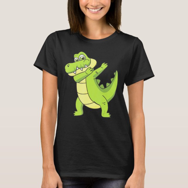 Camiseta Gráfico do Alligador de Discagem (Frente)