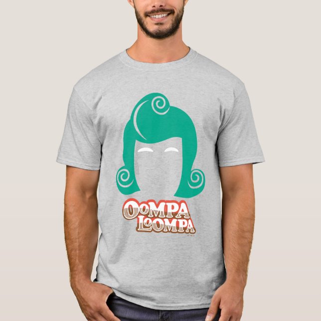 Camiseta Gráfico do Cabelo Oompa Loompa (Frente)