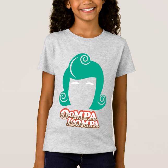 Camiseta Gráfico do Cabelo Oompa Loompa (Frente)