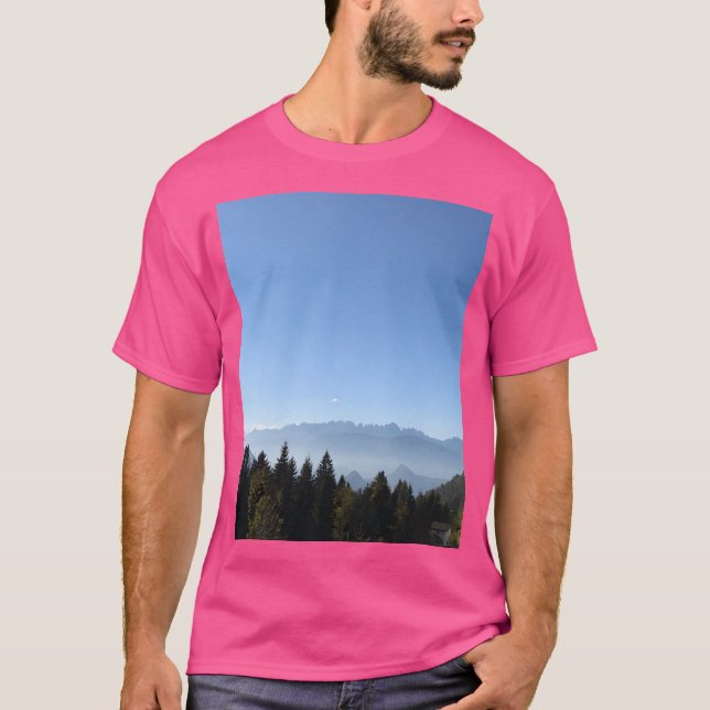 Camiseta Gráfico do Céu das Montanhas (Frente)