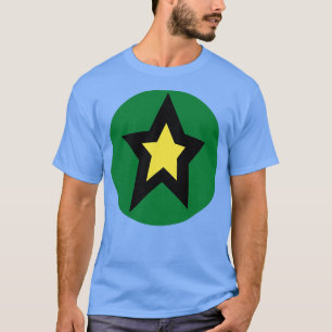 Camiseta Gráfico do Círculo Verde Amarelo Pequeno