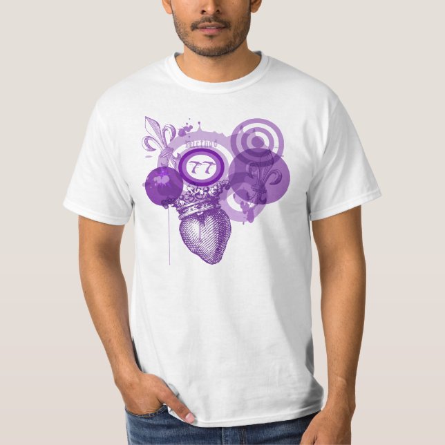 Camiseta Gráfico do coração de Fleur (Frente)