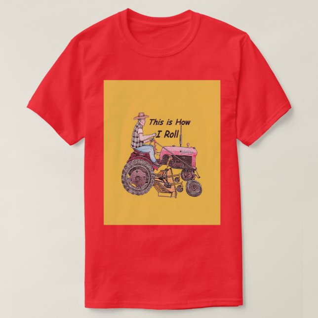 Camiseta Gráfico do Cubo Farmall (Frente do Design)
