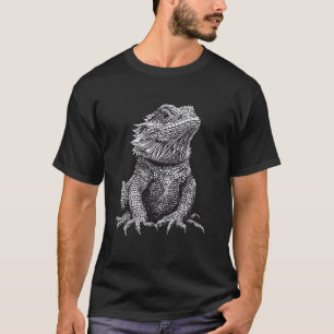 Camiseta Gráfico do Dragão Barbudo Fofo